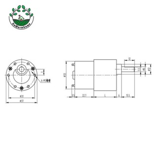 [Whcart] เพลามอเตอร์เกียร์ไฟฟ้า DC เอาท์พุท 12V 7RPM-960RPM