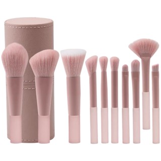 Tiktok hot #10 mini peach half sugar makeup brush set Cangzhou beginner blush brush powder brush portable beauty tool 8.31zs