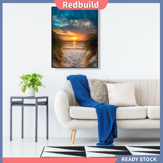 Redbuild|  ชุดงานจิตรกรรมเม็ดบีด ทรงเพชร รูปภูมิทัศน์ สีสันสดใส สําหรับผู้เริ่มต้น ตกแต่งบ้าน