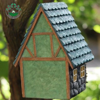 [Whcart] บ้านนกเพ้นท์มือ ขนาดเล็ก สําหรับแขวนตกแต่งสวน