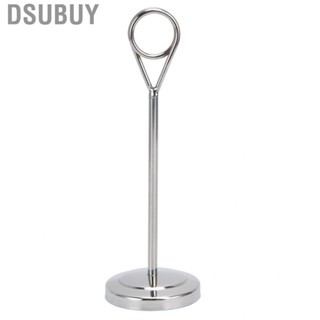 Dsubuy Table Number Holder Stainless Steel Round Shaped Stable Picture Stand Ne