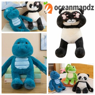 Oceanmapdz ของเล่นตุ๊กตาแมวซ่อนหา รูปการ์ตูนกบ แพนด้า ลิงน้อย ของขวัญสําหรับเด็กผู้หญิง