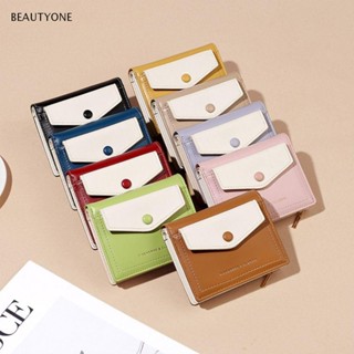 Topbeauty กระเป๋าสตางค์ หนัง PU มีซิป ขนาดเล็ก อเนกประสงค์ ใส่หนังสือเดินทางได้ สําหรับผู้ชาย