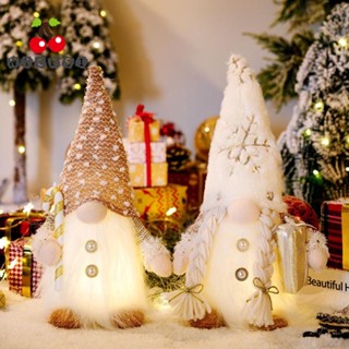 Nicesi Rudolph Gnomes ตุ๊กตาคนแคระ ไร้หน้า มีไฟ LED 2024 สําหรับตกแต่งคริสต์มาส ปี