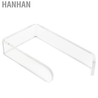 Hanhan Toilet Paper Holder No Drilling Acrylic Transparent Wall Mount BS