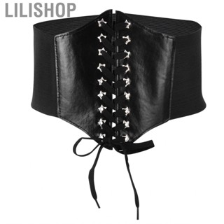 Lilishop Waist Belt Retro Design Tight Elasticity Adjustable  Fashionable US