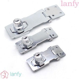 Lanfy กุญแจล็อค ทรงกระบอก โลหะ ทนทาน สีเงิน สําหรับตู้กับข้าว