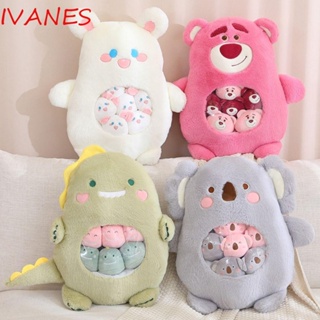 Ivanes หมอนตุ๊กตาหมีโคอาล่า กระต่าย ของเล่นสําหรับเด็ก 6 ชิ้น