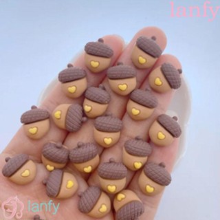 Lanfy แผ่นเรซิ่น รูปการ์ตูนสน ขนาดเล็ก สําหรับตกแต่งเล็บ DIY 20 ชิ้น