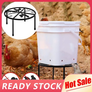 /LO/ ขาตั้งโลหะ ทรงกลม ติดตั้งง่าย สําหรับให้อาหารไก่ ในร่ม กลางแจ้ง 4 ขา