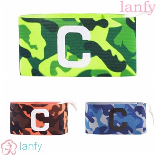 Lanfy ปลอกแขนไนล่อน ลายกัปตันฟุตบอล ฮอกกี้ รักบี้ ฟุตบอล ปรับได้ กันตก ทนทาน