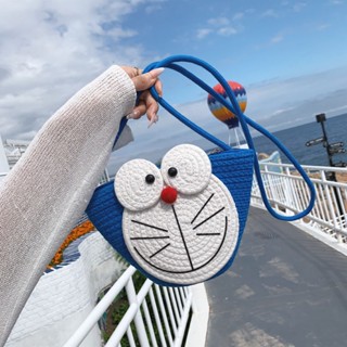 Shopkeepers selection# cute cartoon summer bag for women 2023 new trendy ins ugly cute shoulder bucket bag niche crossbody woven bag 8.25N