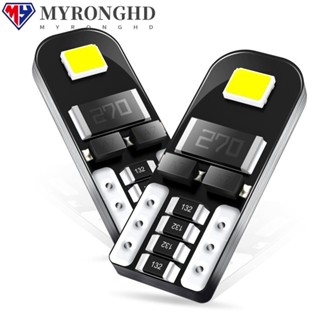 Myronghd หลอดไฟ T10 LED SMD ทนทาน 10 ชิ้น