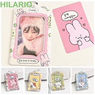 Hilario เคสใส่บัตรประจําตัว ลายการ์ตูนกระต่าย แมว สไตล์เกาหลี สําหรับเด็กผู้หญิง