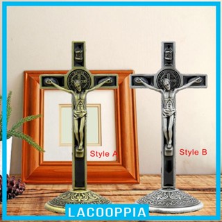 [ Crucifix พร้อมฐานไม้กางเขนพระเยซู ST สําหรับตกแต่งบ้าน พระเยซู