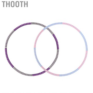 Thooth Weighted Hula Rings  Portable Stainless Steel Sponge for Exercise