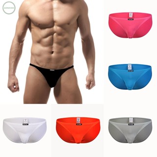 GORGEOUS~Mens Breathable Comfy Ice Silk Boxer Briefs Shorts Bulge Underpants Underwear