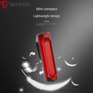 Myron ไฟท้าย Led พลาสติก กันน้ํา แบบพกพา ชาร์จ Usb สีแดง สําหรับจักรยานเสือภูเขา