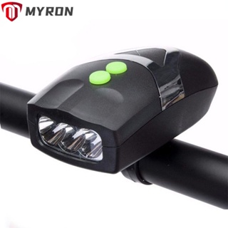 Myron ไฟแตรจักรยาน Led 3 ดวง ปรับได้ พร้อมแตร 2 In 1 อุปกรณ์เสริม สําหรับรถจักรยาน