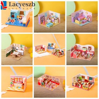 Lacyeszb โมเดลการ์ตูน 3D กระดาษแข็ง ของขวัญวันเกิด สําหรับตกแต่งบ้าน ร้านค้า