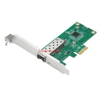 Hsv อะแดปเตอร์เครือข่ายเดสก์ท็อป PCIe SFP 10 100 1000Mbps กิกะบิตไฟเบอร์ 1 ชิ้น