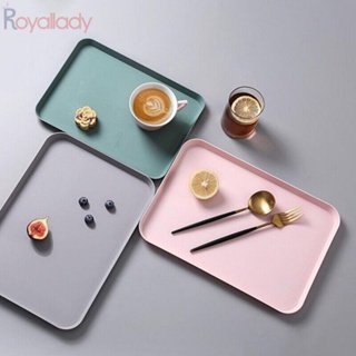 #ROYALLADY#Trays ถาดใส่ผลไม้ ชา แบบแบน สะดวกสบาย สําหรับรับประทานอาหารค่ํา