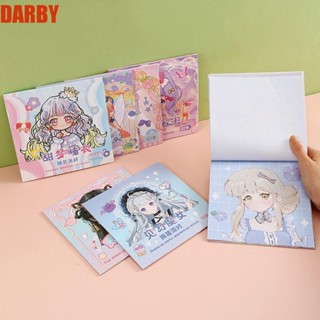 Darby สติกเกอร์กระดาษ ลายกราฟฟิติ Make Your Own Princess Make a Face ใช้ซ้ําได้ สําหรับตกแต่งสมุด DIY