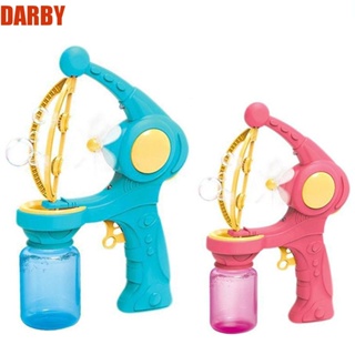 Darby บับเบิ้ล|ของเล่นเป่าฟองสบู่ไฟฟ้า พลาสติก ซีเมนต์ สีชมพู พร้อมพัดลม ขนาดเล็ก เหมาะกับงานปาร์ตี้กลางแจ้ง