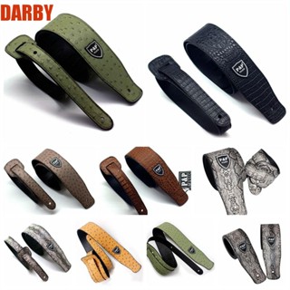 Darby สายคล้องคอกีตาร์ไฟฟ้า หนัง PU ลายหนังงู ขนาด 130 ซม. - 150 ซม. ปรับได้ อุปกรณ์เสริม สําหรับกีตาร์โฟล์ค เบส