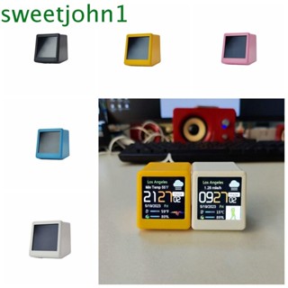 Sweetjohn นาฬิกาตั้งโต๊ะ WiFi อเนกประสงค์ หน้าจอ LCD ดิจิทัล