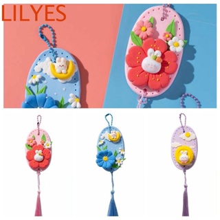 Lilyescub จี้ดินน้ํามัน รูปการ์ตูนกระต่าย แฮนด์เมด DIY ของเล่นสําหรับเด็ก