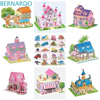 Bernardo โมเดลเครื่องบินปราสาท 3D กระดาษแข็ง EVA DIY ของเล่น สําหรับเด็ก