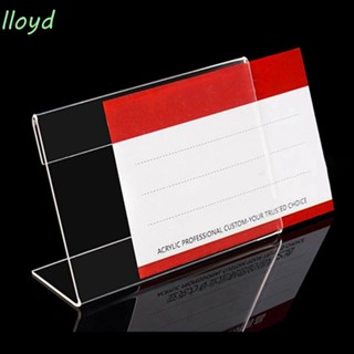 Lloyd ขาตั้งป้ายฉลาก แบบใส ขนาดเล็ก 20x40 มม. 25 ชิ้น