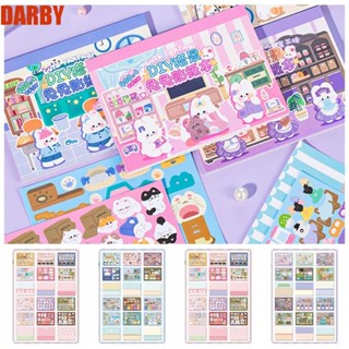 Darby สติกเกอร์ ลายทิวทัศน์ สําหรับตกแต่งสมุดภาพ DIY 18 แผ่น ต่อชุด