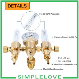 [Simple] เครื่องวัดการไหลของอากาศอาร์กอน เอาท์พุตคู่ MIG UNF-18RH ติดตั้งง่าย