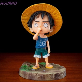 Huimao ตุ๊กตาฟิกเกอร์ Luffy Monkey D Luffy Pick Your Nose 15 ซม. ของเล่นสําหรับเด็ก