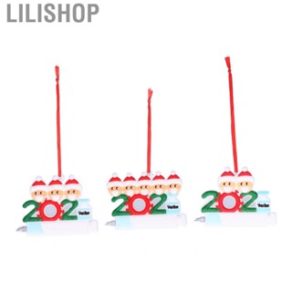 Lilishop 3X Personalized Christmas 2021 Set Custom Snowman Tree Decor Xmas Gift