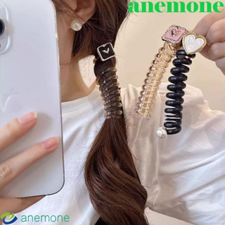 Anemone ยางรัดผม แบบใส ลายหัวใจ สไตล์เรโทร สําหรับงานแต่งงาน