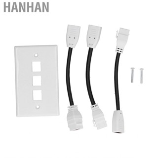 Hanhan 3 Ports 4K Wall  ABS Multiport Wear Resistant Durable Closefitting Video HG