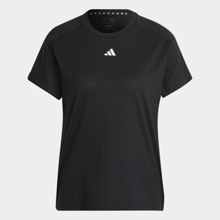 adidas เทรนนิง เสื้อยืดคอกลม AEROREADY Train Essentials Minimal Branding ผู้หญิง สีดำ HR7795