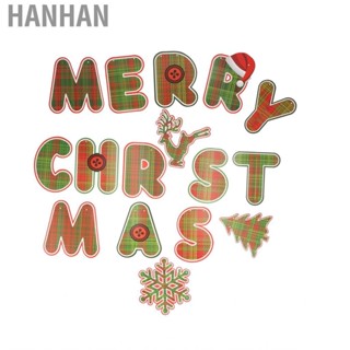 Hanhan Christmas  Snowflake Pattern Window Glass Decoration Ornament For New
