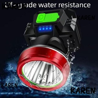 Karen ไฟสปอตไลท์ LED ABS ชาร์จไฟได้ พลังงานสูง ของขวัญ กันน้ํา สว่างพิเศษ สําหรับผู้ชาย