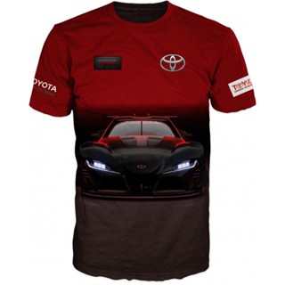 เสื้อยืด พิมพ์ลาย Toyota Supra 3 มิติ สุดเท่ ไซซ์ S-5XL