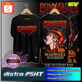 Punkshter NUSANTARA II เสื้อยืดลําลอง แขนสั้น คอกลม ผ้าไมโครไฟเบอร์