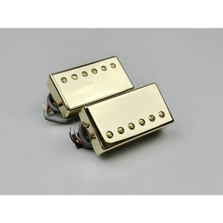 Hs-(พร้อมส่ง) ชุดปิ๊กอัพกีตาร์ Alnico V GIB BB1 BB2 Series PAF Humbucker Pickup 4C สีทอง สําหรับกีตาร์ไฟฟ้า GIB