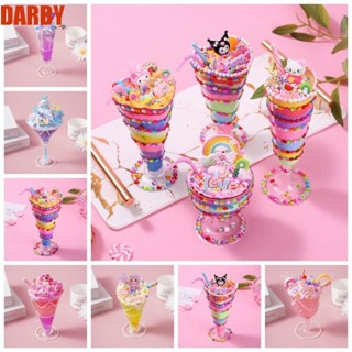 Darby ของเล่นถ้วยไอศกรีม พลาสติก แฮนด์เมด DIY น้ําหนักเบา เสริมพัฒนาการเด็ก