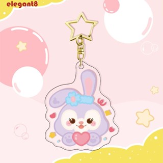 Elegant พวงกุญแจ จี้อะคริลิค รูปการ์ตูนอนิเมะ Kuromi DIY สําหรับตกแต่งกระเป๋า กุญแจรถยนต์