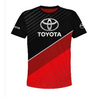 เสื้อกีฬาแขนสั้น ผ้าเจอร์ซีย์ และผ้าไมโครไฟเบอร์ ลาย Toyota Sublimation Jersi Jersey