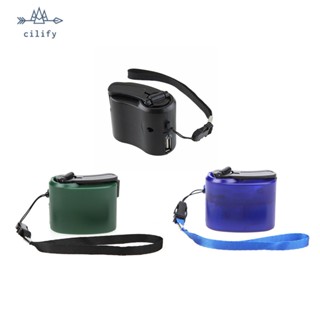 [Cilify.th] เครื่องกําเนิดไฟฟ้าฉุกเฉิน แบบมือหมุน ชาร์จ USB สําหรับตั้งแคมป์ เดินป่า