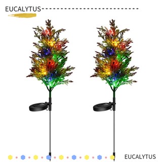 Eutus โคมไฟ LED สําหรับตกแต่งต้นคริสต์มาส 2 ชิ้น